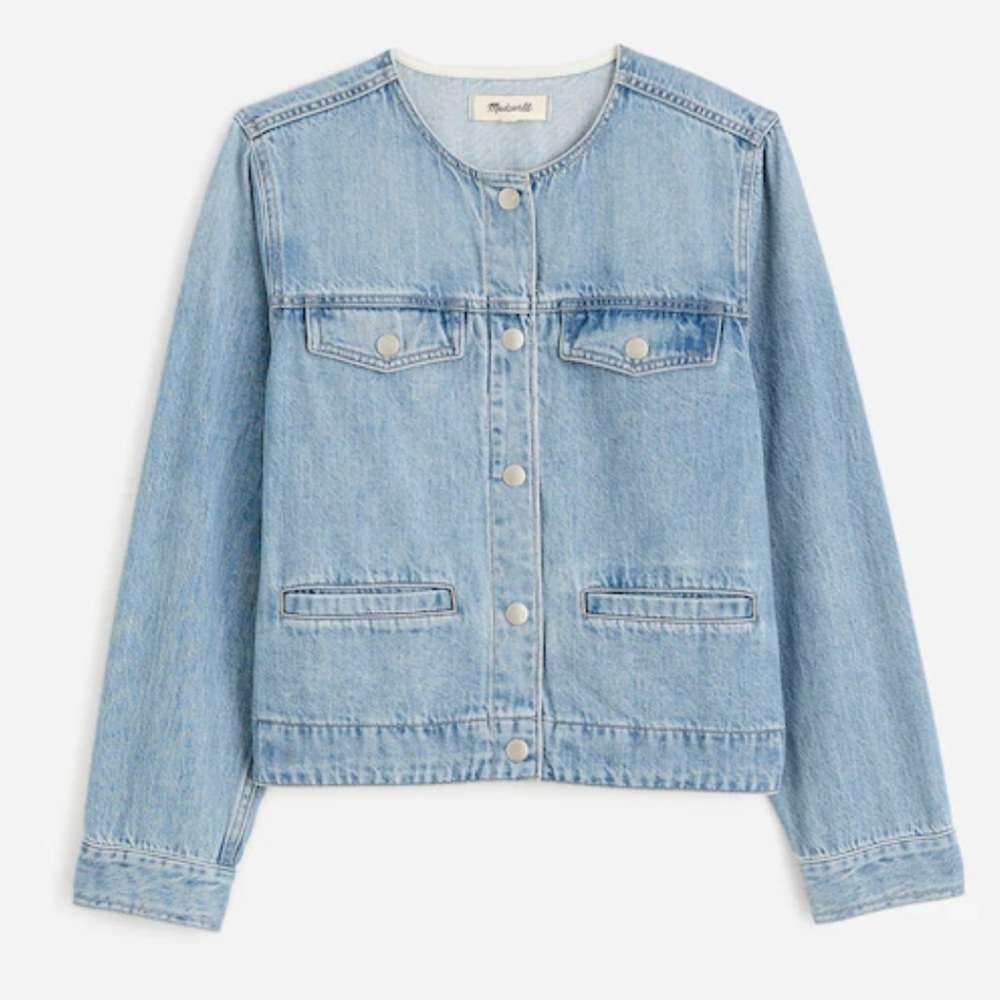 Madewell Cinched Lady Jacket in Ashbury Wash: Airy Denim Edition